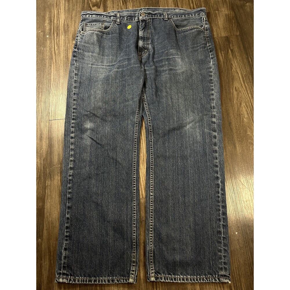 Levi’s 559 Mens Size 40x30 Blue Jeans Relaxed Straight Denim Dark‎ Flex